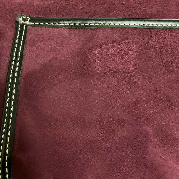 Saks Fifth Avenue Burgundy Tote Hand Bag / Purse - Picture 11 of 12